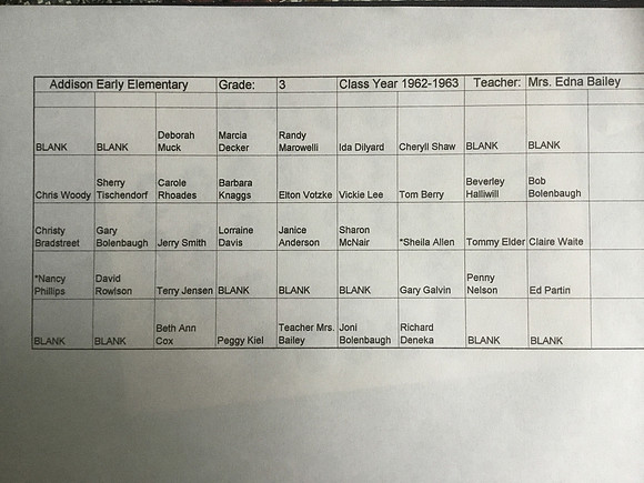 3rd Grade Back - Ms. Bailey