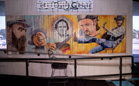 Mural, ramp area to upper area seating